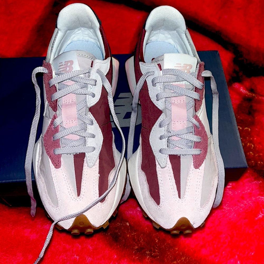 NEW BALANCE 327 W6.5/M5 ROSE/PINK/GRAY SNEAKERS